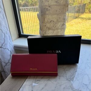 Prada Red Women's Wallet